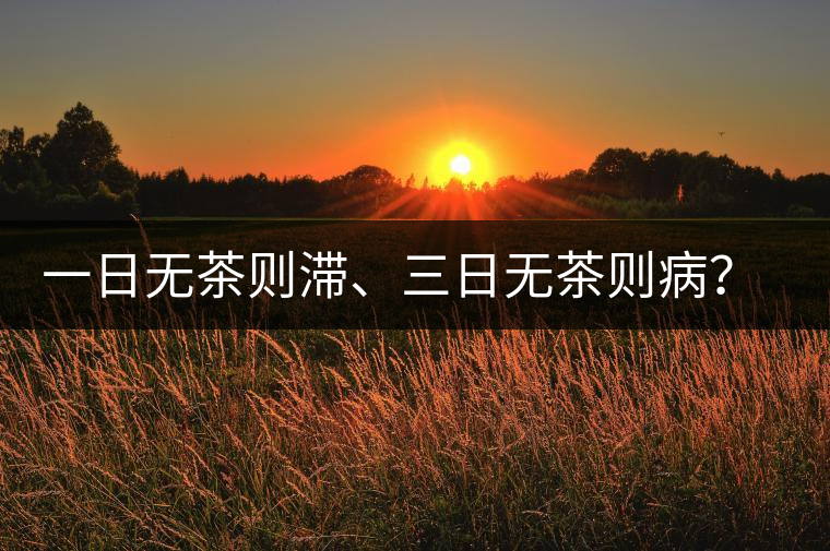 一日無茶則滯、三日無茶則??？清代普洱茶這么鼎盛？