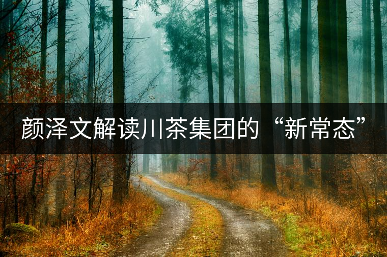 顏澤文解讀川茶集團的“新常態(tài)” 顏澤文解讀川茶集團的“新常態(tài)”