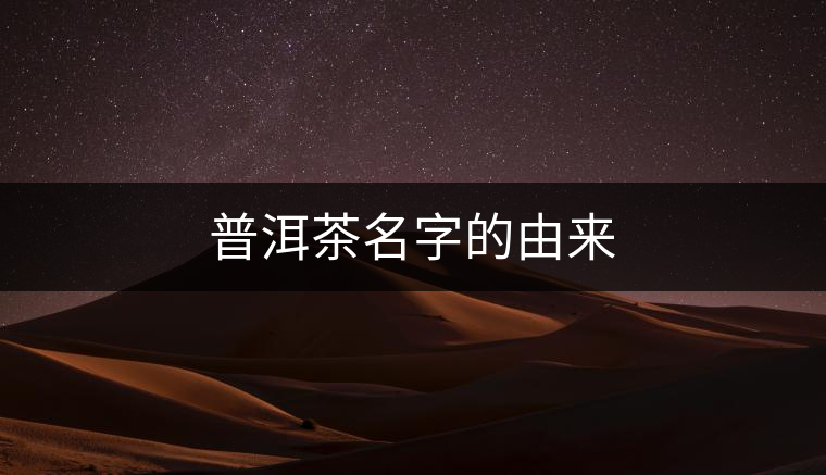 普洱茶名字的由來 普洱茶名字的由來
