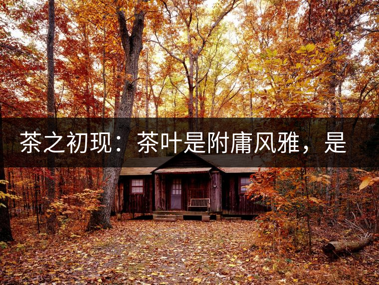 茶之初現(xiàn)：茶葉是附庸風(fēng)雅，是禪茶一味，更是王朝興衰