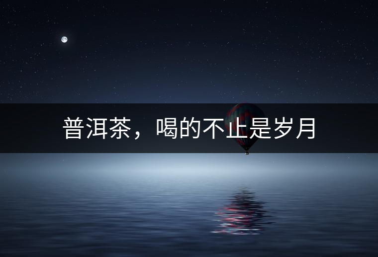 普洱茶，喝的不止是歲月