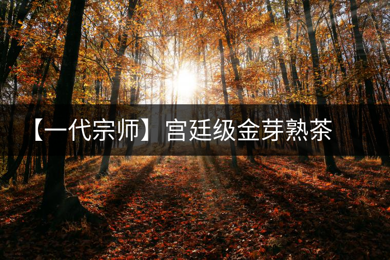 【一代宗師】宮廷級(jí)金芽熟茶福磚 【一代宗師】宮廷級(jí)金芽熟茶福磚