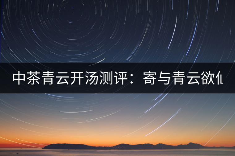 中茶青云開湯測(cè)評(píng):寄與青云欲仙客 一甌相映兩無(wú)塵 中茶青云開湯測(cè)評(píng):寄與青云欲仙客 一甌相映兩無(wú)塵