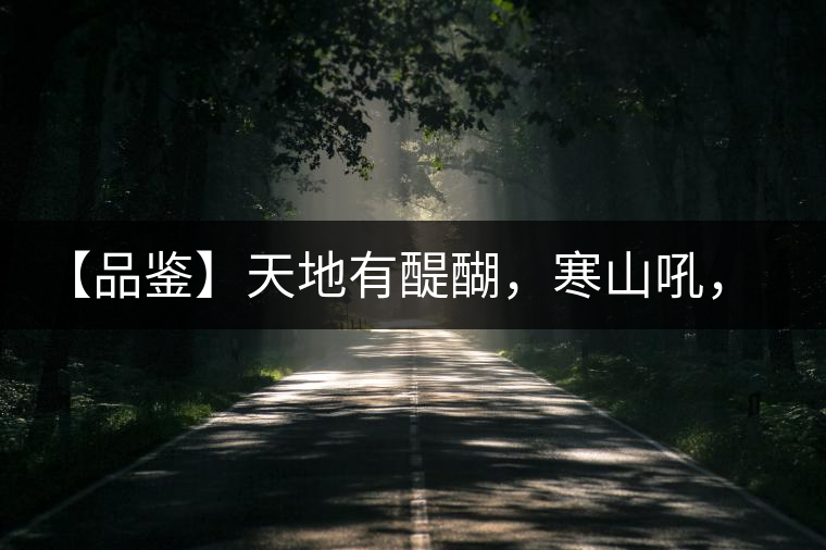 【品鑒】天地有醍醐，寒山吼，苦樂皆隨風