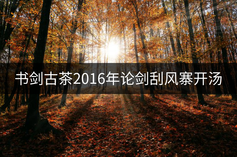 書劍古茶2016年論劍刮風(fēng)寨開湯