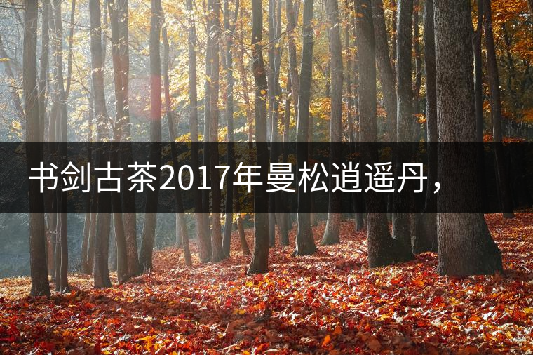 書劍古茶2017年曼松逍遙丹，把逍遙化進(jìn)曼松