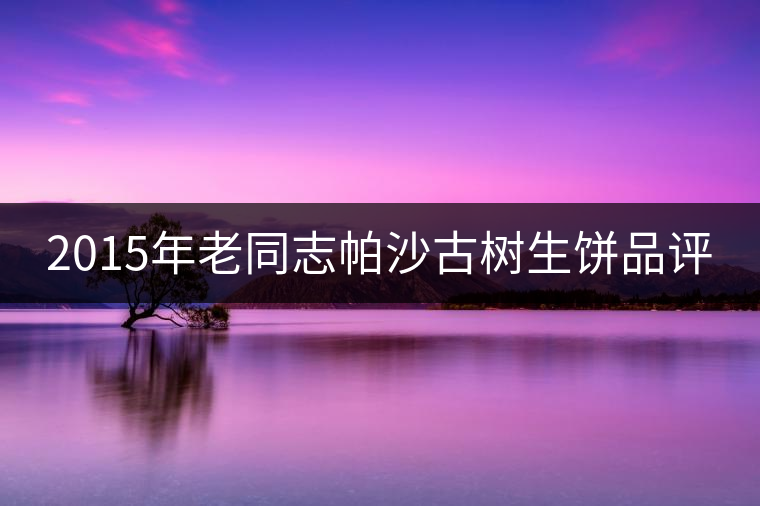 2015年老同志帕沙古樹(shù)生餅品評(píng)