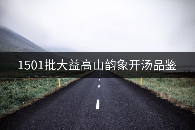 1501批大益高山韻象開湯品鑒 1501批大益高山韻象開湯品鑒