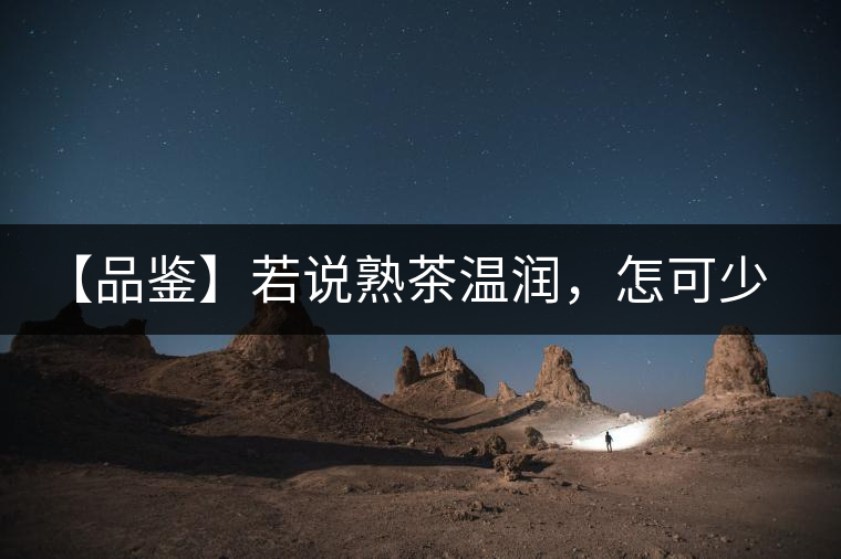 【品鑒】若說熟茶溫潤，怎可少了那玖香？