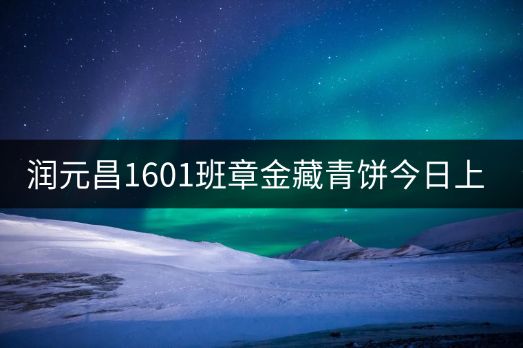 潤(rùn)元昌1601班章金藏青餅今日上市 潤(rùn)元昌1601班章金藏青餅今日上市