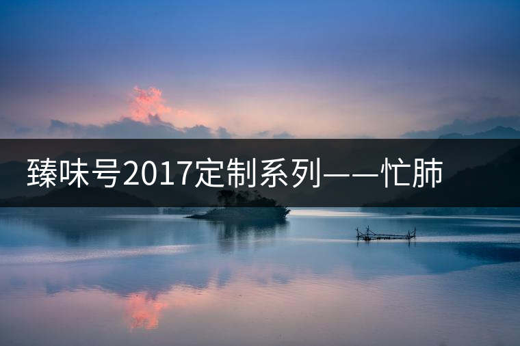 臻味號(hào)2017定制系列——忙肺 現(xiàn)已上市