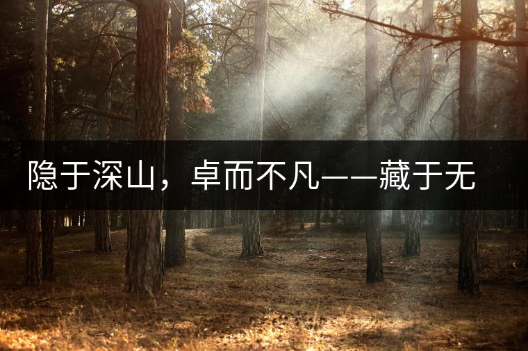 隱于深山，卓而不凡——藏于無量余脈的困鹿貢香