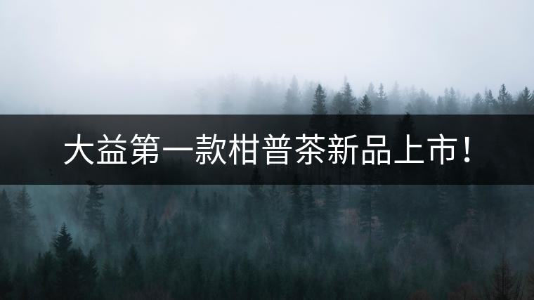 大益第一款柑普茶新品上市！