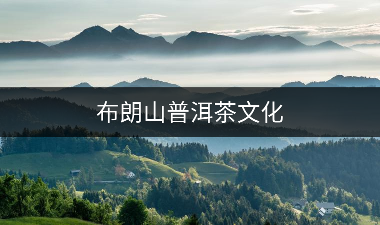 布朗山普洱茶文化 布朗山普洱茶文化