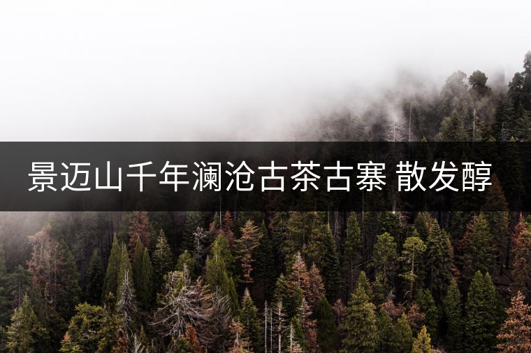 景邁山千年瀾滄古茶古寨 散發(fā)醇厚余香 景邁山千年瀾滄古茶古寨 散發(fā)醇厚余香