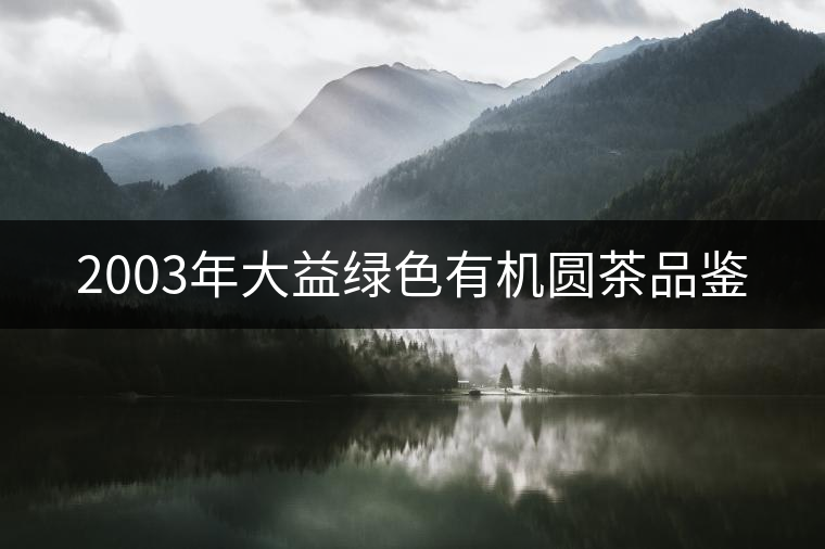 2003年大益綠色有機(jī)圓茶品鑒 2003年大益綠色有機(jī)圓茶品鑒