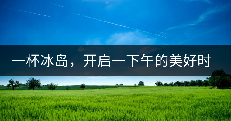 一杯冰島，開啟一下午的美好時(shí)光