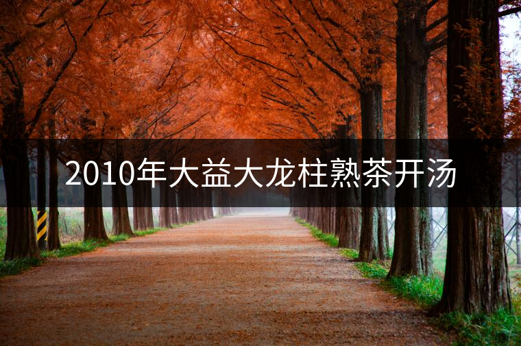 2010年大益大龍柱熟茶開湯 2010年大益大龍柱熟茶開湯