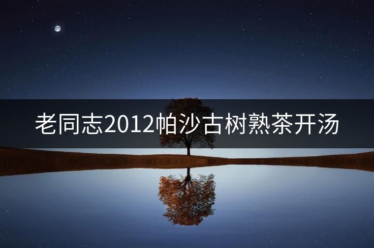 老同志2012帕沙古樹(shù)熟茶開(kāi)湯