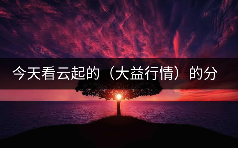 今天看云起的（大益行情）的分析報告，感受如下；轉(zhuǎn)化什么