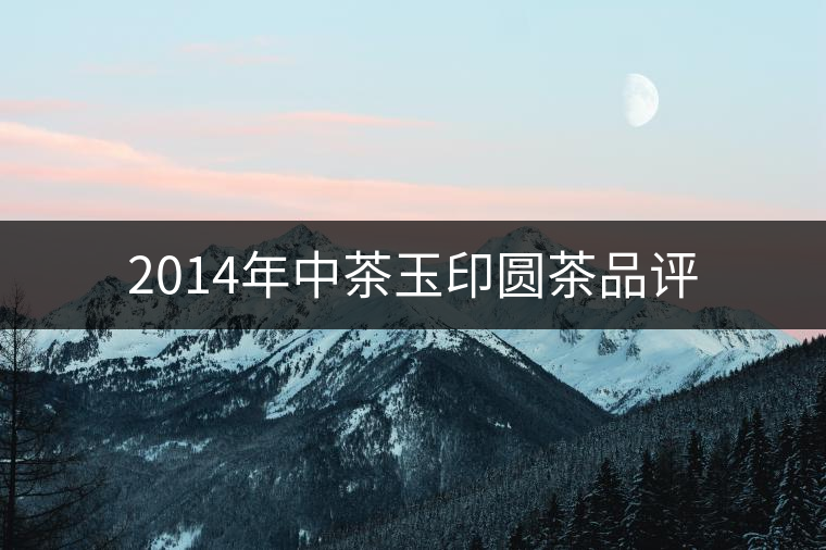 2014年中茶玉印圓茶品評(píng) 2014年中茶玉印圓茶品評(píng)