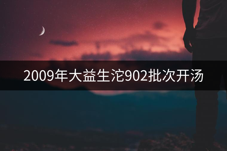 2009年大益生沱902批次開(kāi)湯 2009年大益生沱902批次開(kāi)湯
