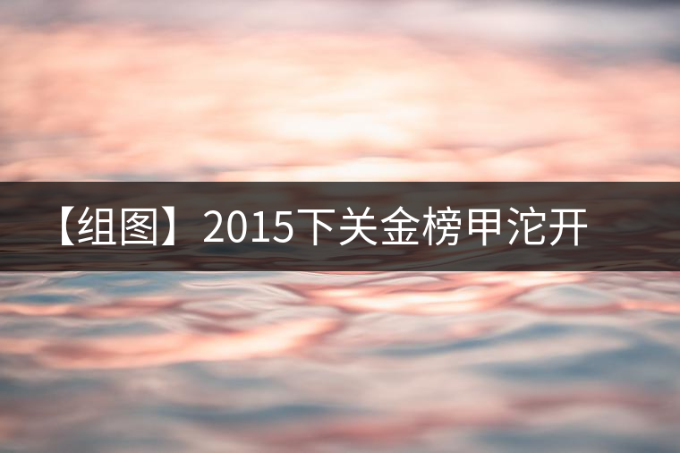 【組圖】2015下關(guān)金榜甲沱開湯 【組圖】2015下關(guān)金榜甲沱開湯