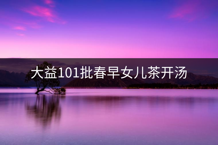 大益101批春早女兒茶開(kāi)湯