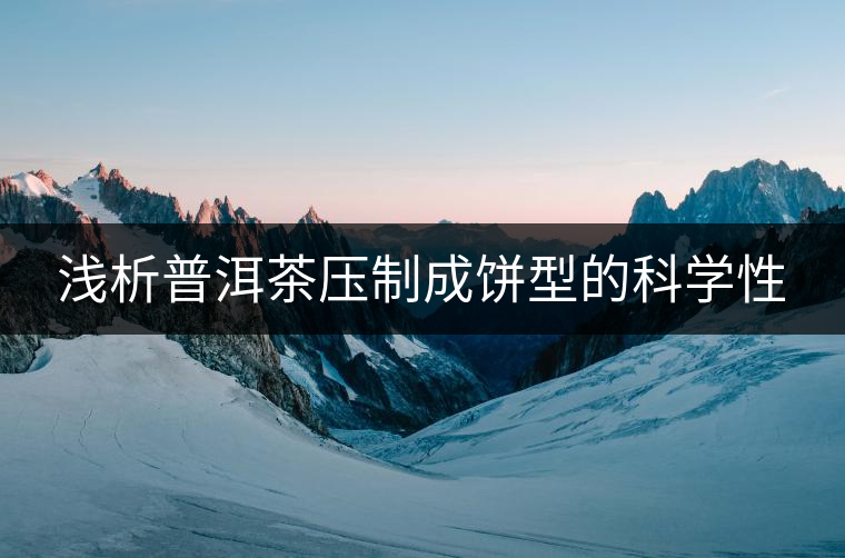 淺析普洱茶壓制成餅型的科學(xué)性 淺析普洱茶壓制成餅型的科學(xué)性