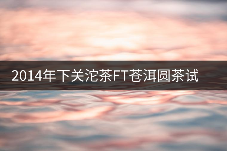 2014年下關沱茶FT蒼洱圓茶試用報告 2014年下關沱茶FT蒼洱圓茶試用報告