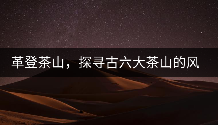 革登茶山，探尋古六大茶山的風采