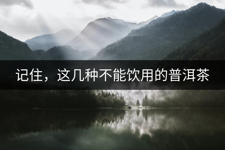 記住,這幾種不能飲用的普洱茶 記住,這幾種不能飲用的普洱茶