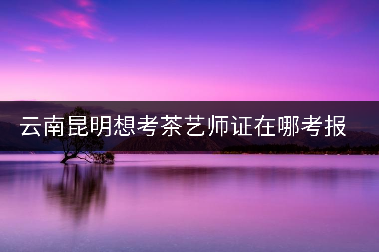 云南昆明想考茶藝師證在哪考報(bào)名及考試時(shí)間，哪個(gè)學(xué)校好？