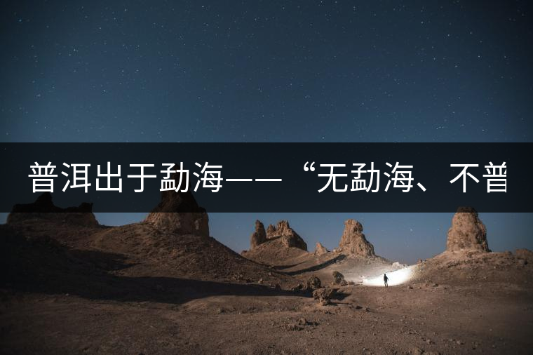 普洱出于勐?！盁o(wú)勐海、不普洱”