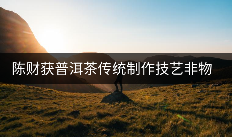 陳財(cái)獲普洱茶傳統(tǒng)制作技藝非物質(zhì)文化遺產(chǎn)傳承人榮譽(yù)稱號(hào) 陳財(cái)獲普洱茶傳統(tǒng)制作技藝非物質(zhì)文化遺產(chǎn)傳承人榮譽(yù)稱號(hào)