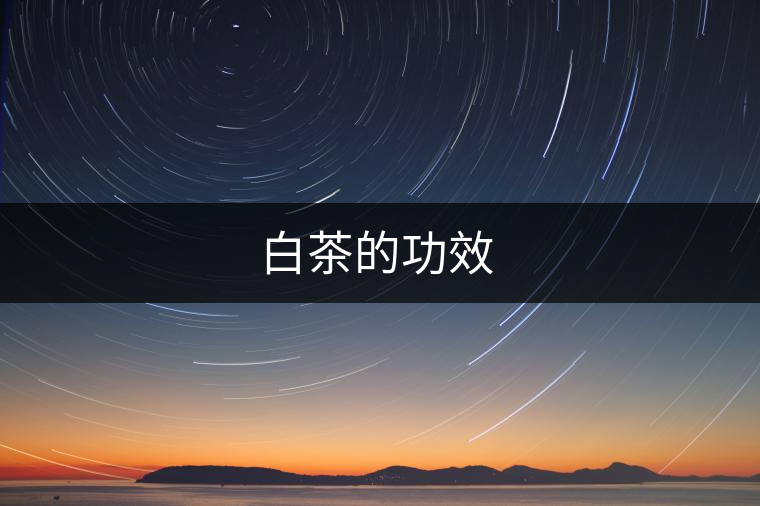 白茶的功效