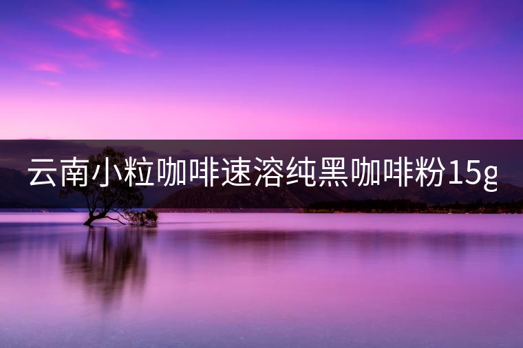 云南小粒咖啡速溶純黑咖啡粉15g*40袋 三合一咖啡 提神普洱咖啡 云南小??Х人偃芗兒诳Х确?5g*40袋 三合一咖啡 提神普洱咖啡