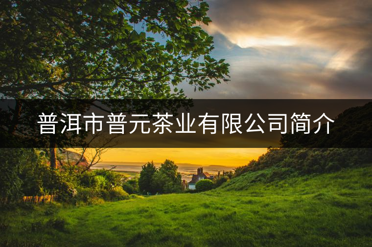 普洱市普元茶業(yè)有限公司簡(jiǎn)介 普洱市普元茶業(yè)有限公司簡(jiǎn)介