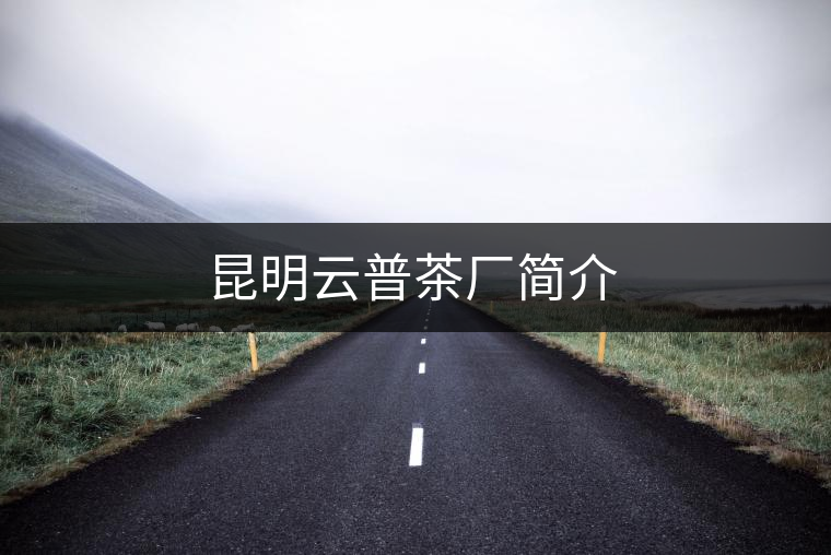 昆明云普茶廠簡(jiǎn)介 昆明云普茶廠簡(jiǎn)介