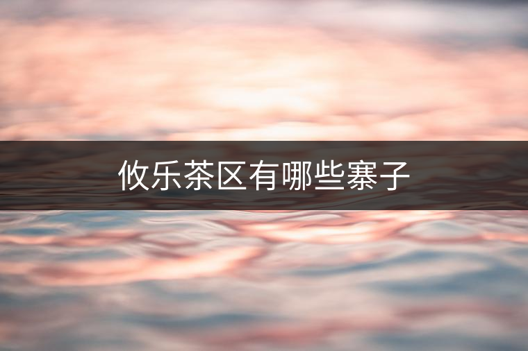 攸樂茶區(qū)有哪些寨子 攸樂茶區(qū)有哪些寨子