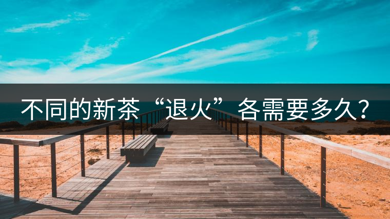 不同的新茶“退火”各需要多久？