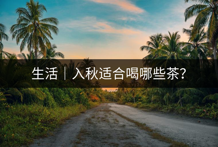 生活｜入秋適合喝哪些茶？
