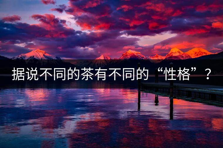 據(jù)說不同的茶有不同的“性格”？