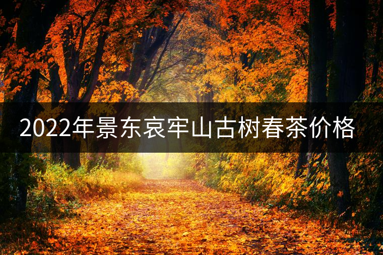 2022年景東哀牢山古樹(shù)春茶價(jià)格多少? 2022年景東哀牢山古樹(shù)春茶價(jià)格多少?