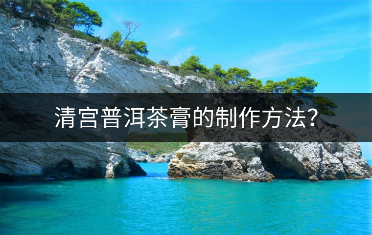 清宮普洱茶膏的制作方法？