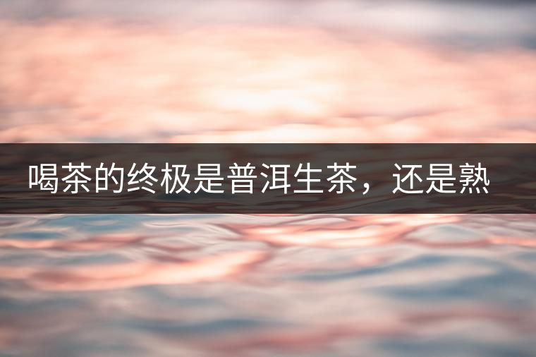 喝茶的終極是普洱生茶，還是熟茶？