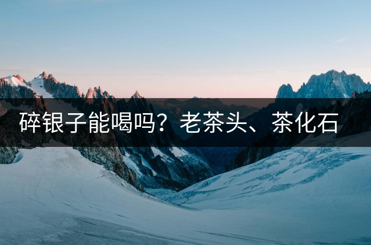 碎銀子能喝嗎？老茶頭、茶化石、碎銀子之間是什么關(guān)系？