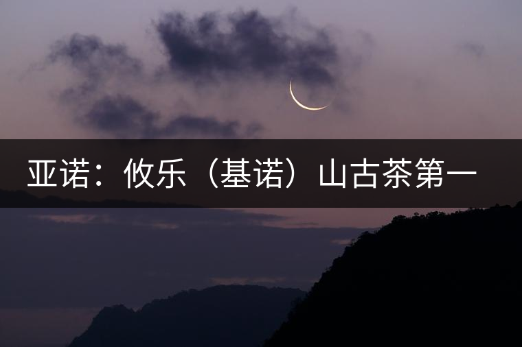亞諾：攸樂(lè)（基諾）山古茶第一寨