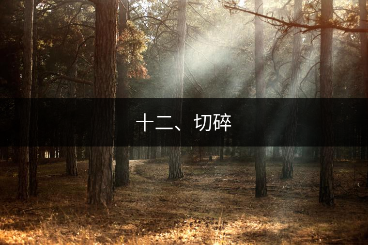 十二、切碎