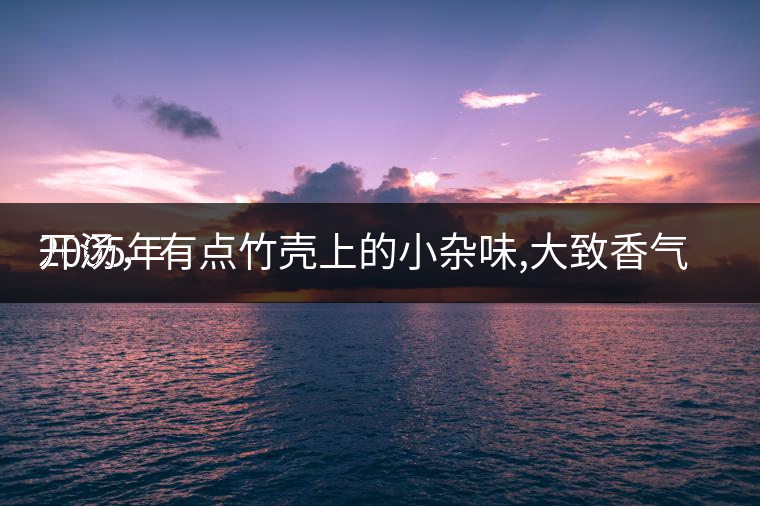 2005年
開湯，有點竹殼上的小雜味,大致香氣都可以。